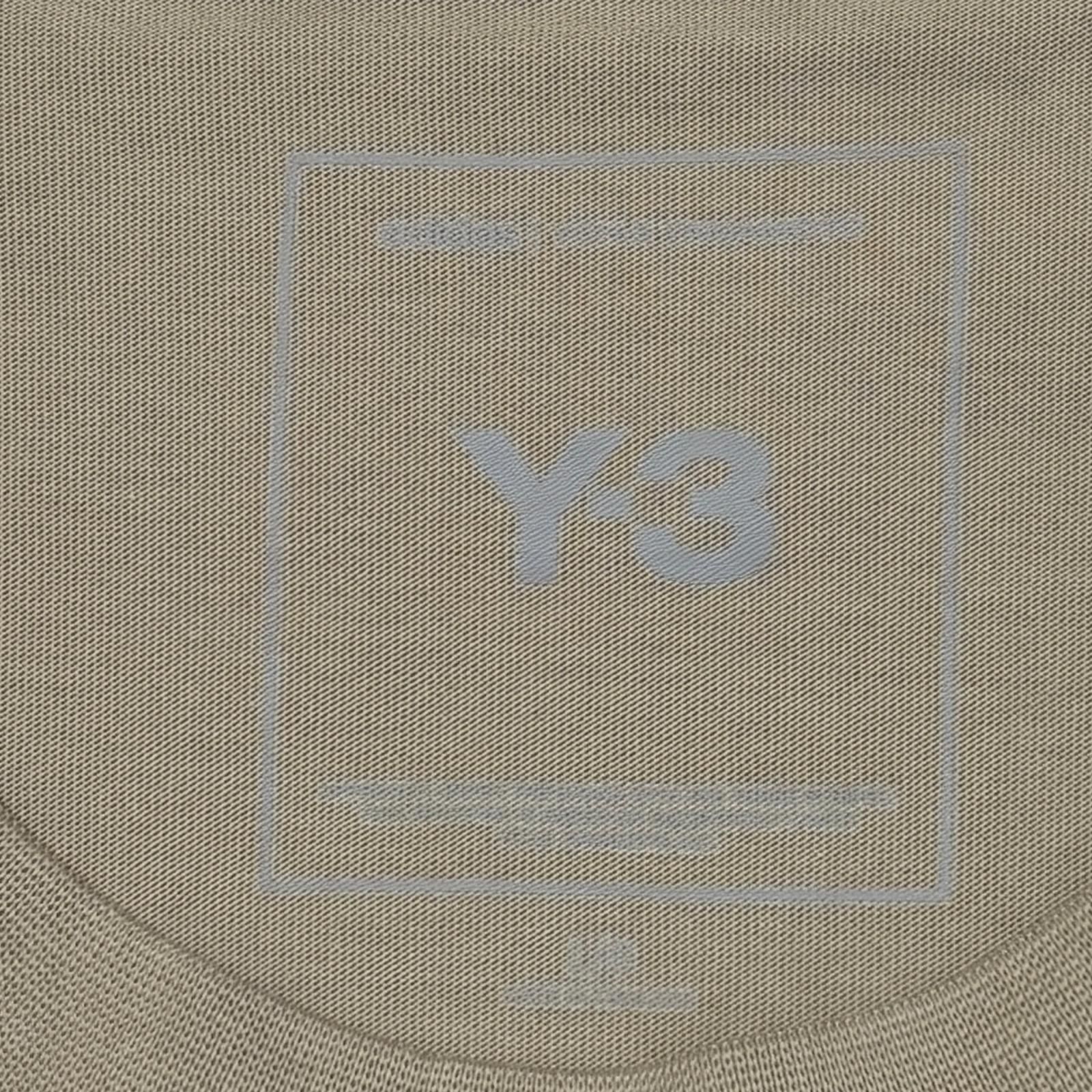 参考上代18700円 未使用 Y-3 DIPPED REGULAR SHORT SLEEVE TEE ディップドレギュラーショートスリーブTシャツ カットソー ワイスリー KQ9788 ライトブラウン L （16304M）