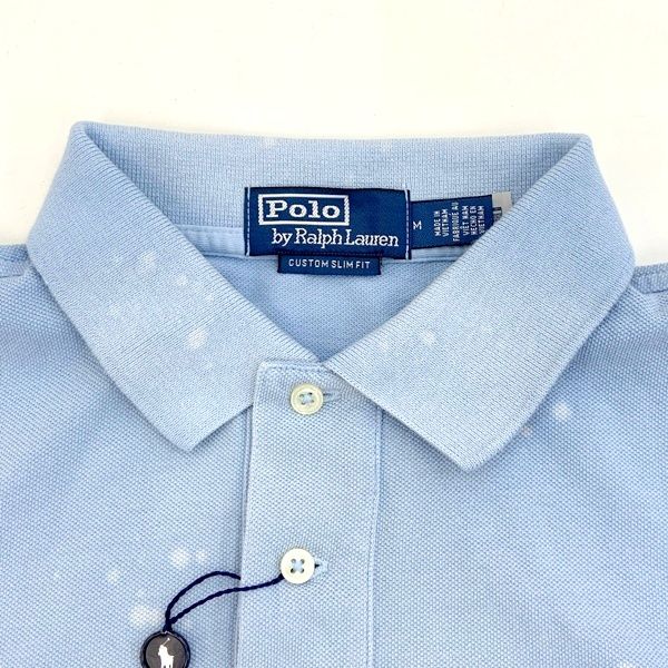 POLO RalphLauren Ralph & Ricky Bear ベア ポロシャツ 半袖 ポロ ラルフローレン 美品 メンズ Mサイズ ブルー トップス DM19438■