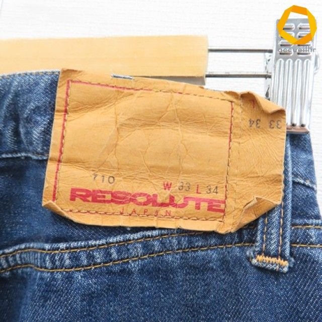 リゾルト RESOLUTE ONOMICHI DENIM おのみち デニム ジーンズ パンツ 710 ボタンフライ メンズ [a905461]