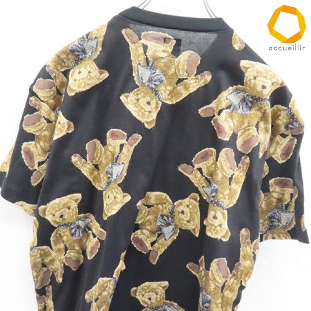 メンズカネコイサオ MEN'S KANEKO ISAO Tシャツ 半袖 テディベア 総柄 メンズ [s985583]