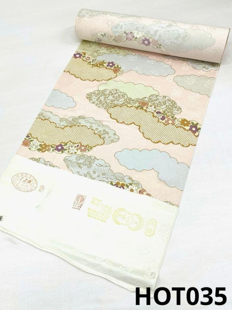 小紋 金彩 紋意匠 雲取 反物 正絹 HOT035 - メルカリ