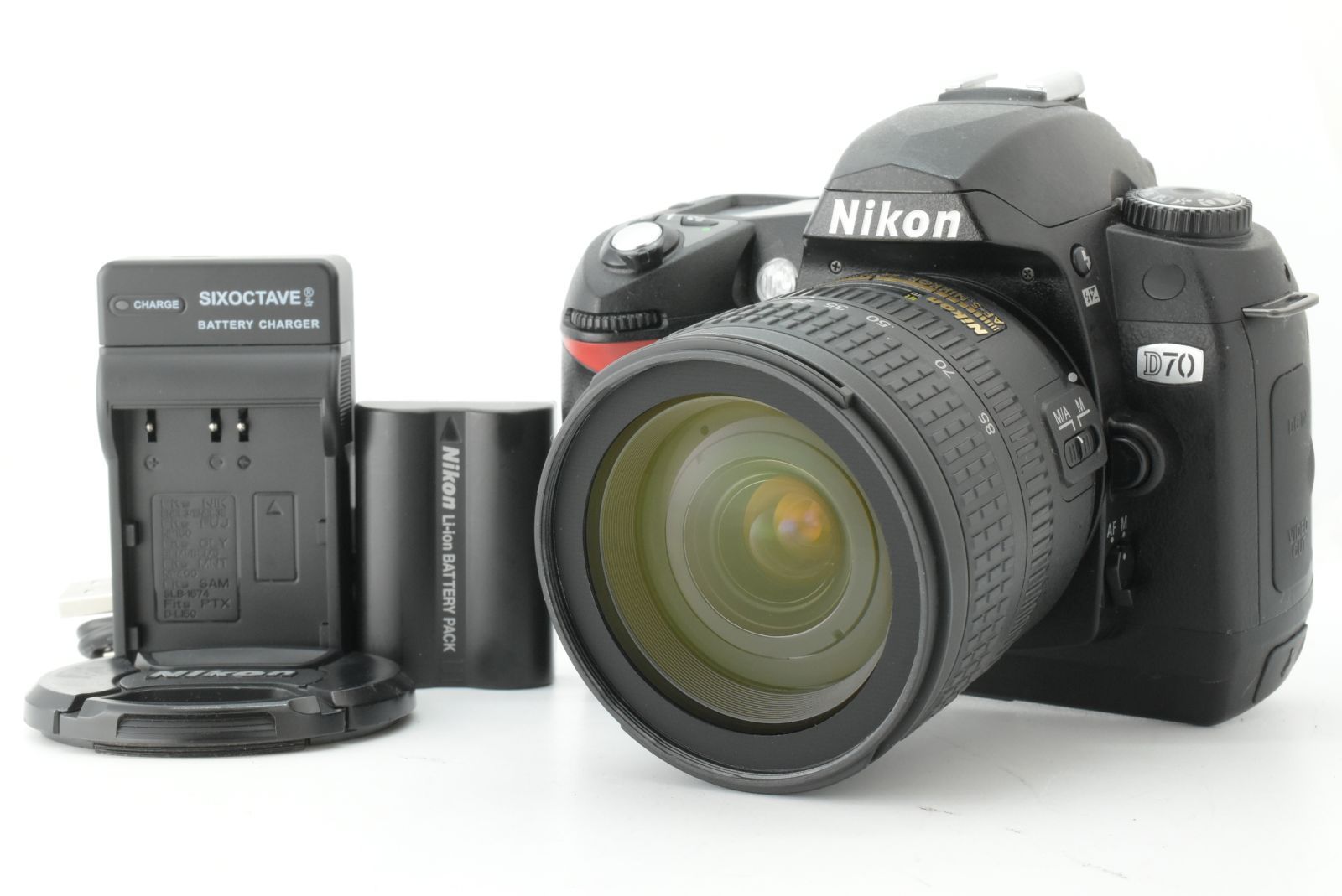 【美品】シャッターカウント 2977回 Nikon D70 6.1MP Digital Camera Kit w/ 18-70mm Nikkor Lens ニコン デジタル一眼レフ EF-TN-JP2541