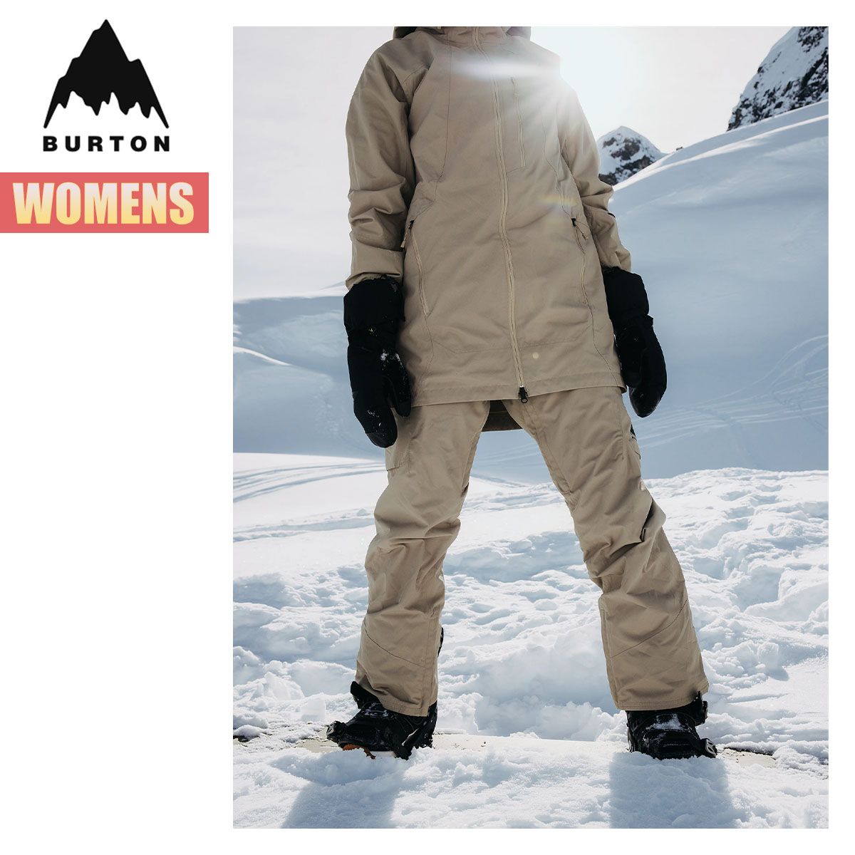 BURTONスノーボードパンツ レディース ブラウン バートン スキー バートン スノーボードウェア レディース パンツ 25-26 Burton