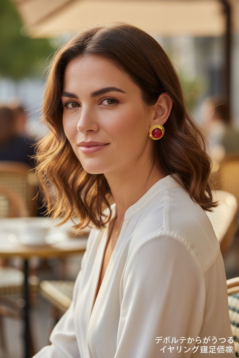 【極美品】シャネル CHANEL ヴィンテージ イヤリング グリポア カラーストーン レッド×ゴールド フランス製 刻印あり ココマーク 【極美品】シャネル CHANEL ヴィンテージ イヤリング グリポア カラーストーン レッド×ゴールド フランス製 刻印あり ココマーク