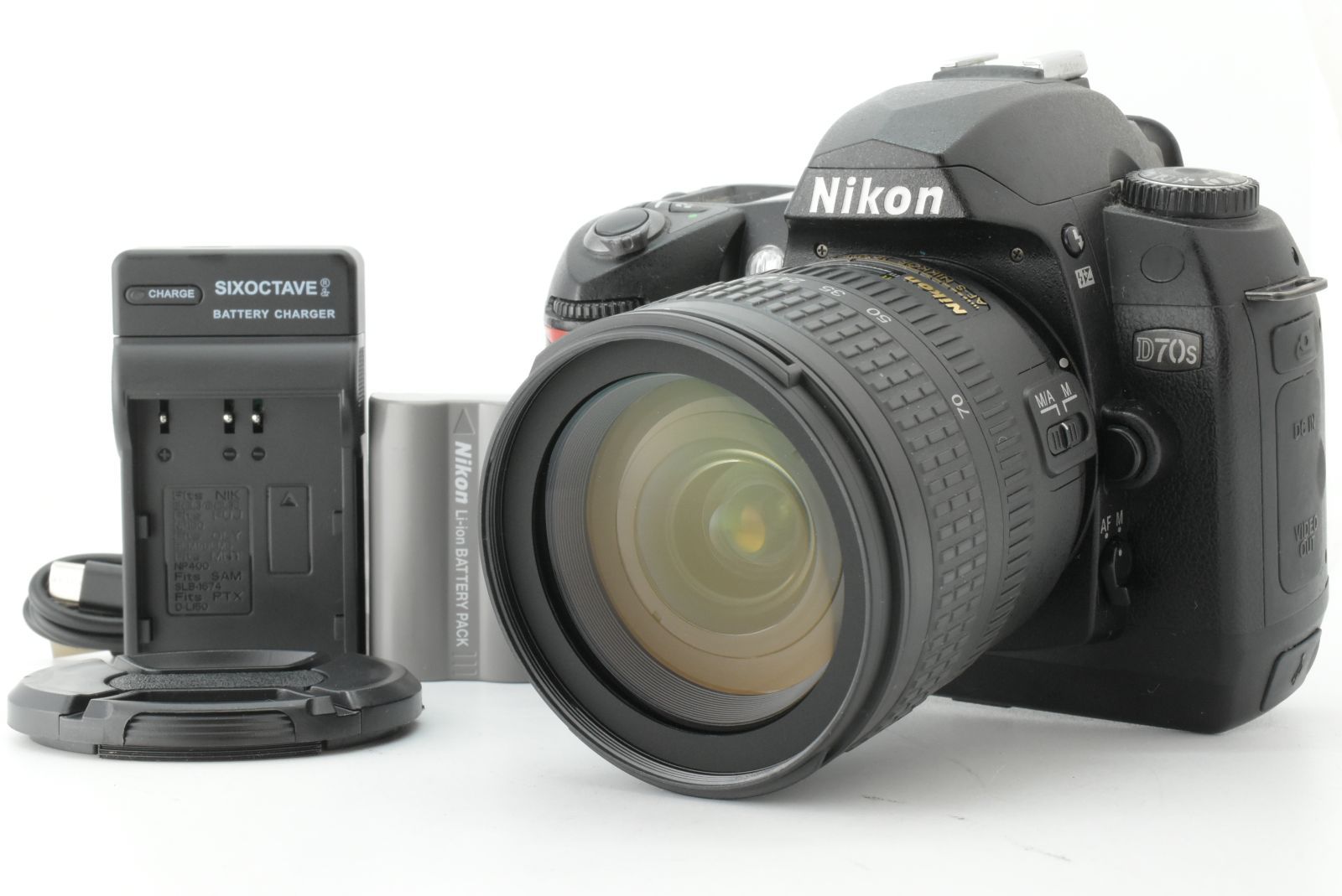【美品 シャッターカウント 13442回】Nikon D70S 6.1MP Digital Camera Kit w/ 18-70mm Nikkor Lens ニコン デジタル一眼レフ EF-TN-JP2542