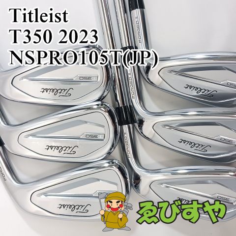 入間■【中古】 アイアンセット タイトリスト Titleist T350 2023 6本(6-9 P・48) NSPRO105T(JP) S 29[4125]