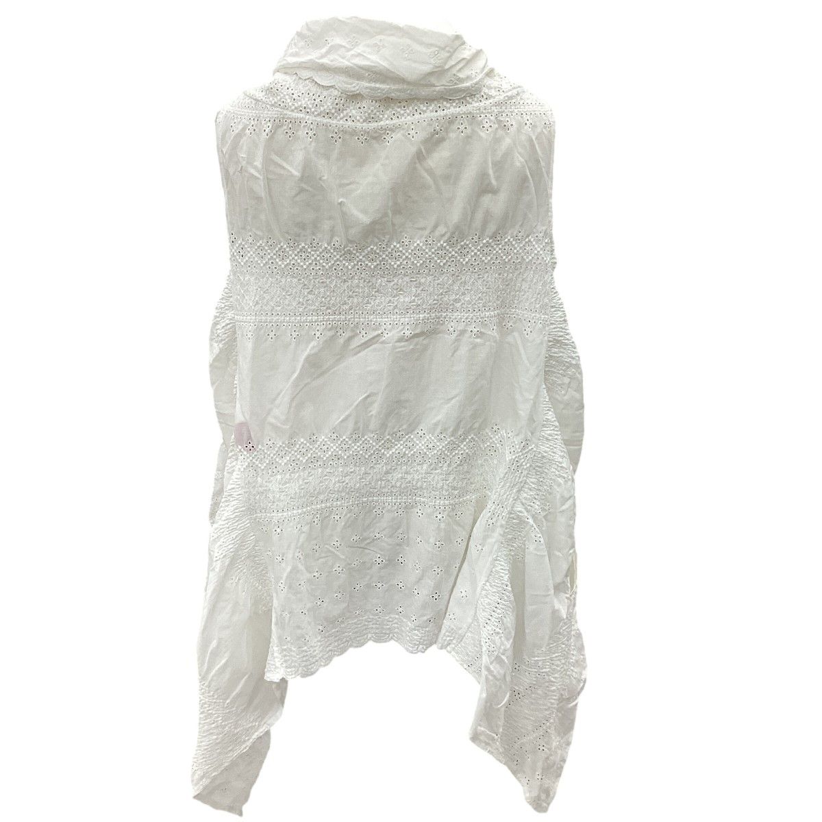 ISSEY MIYAKE イッセイミヤケ レース ジレ ベスト SIZE 2 ホワイト
