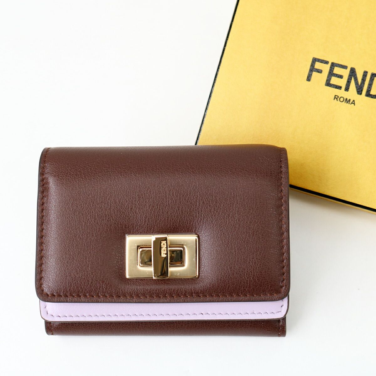 ■FENDI フェンディ ウェイ 三つ折り財布 スモール 8M0555AWR7F1WVA ミニ財布