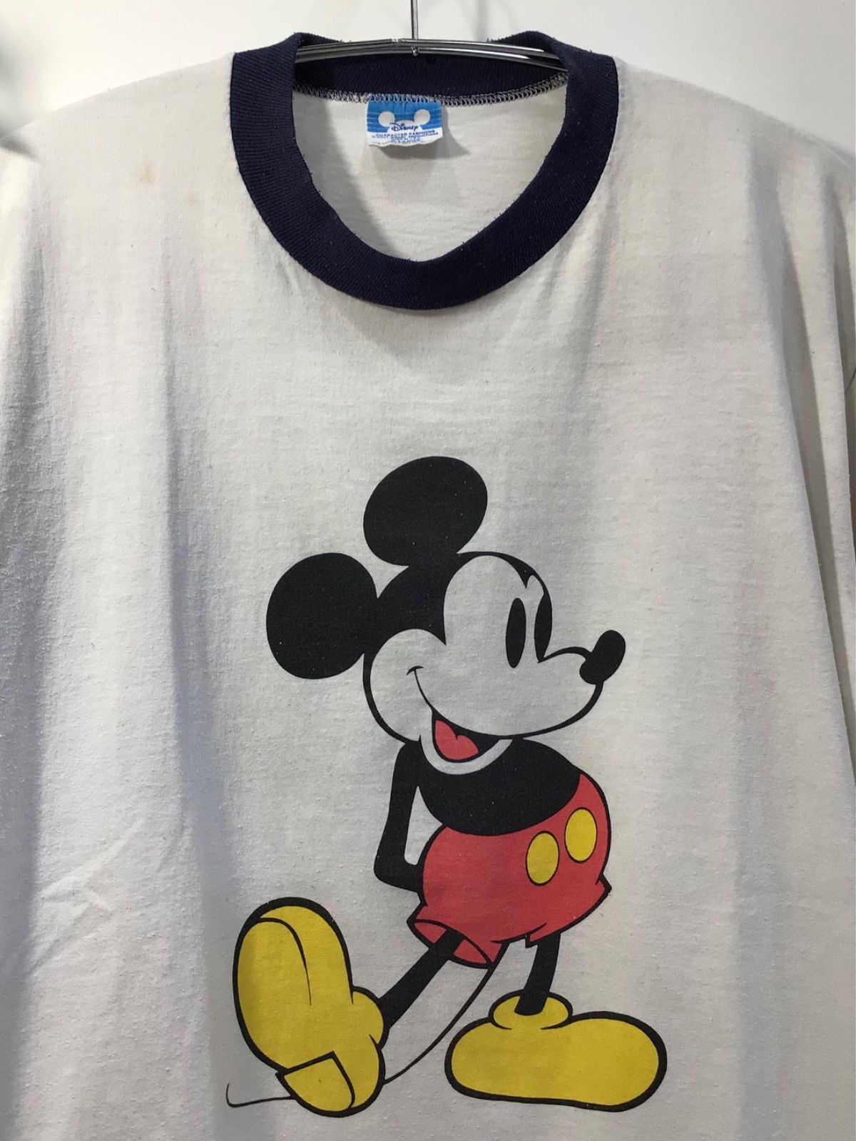 80's Disney Mickey Mouse リンガー　TEE