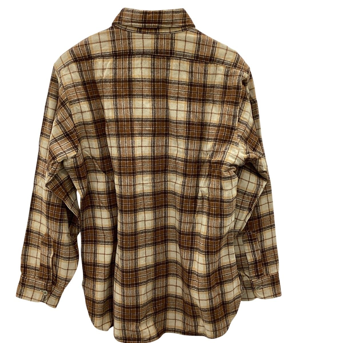 PENDLETON ペンドルトン メンズ シャツ チェック SIZE L 70s vintage ベージュ PENDLETON ペンドルトン メンズ シャツ チェック SIZE L 70s vintage