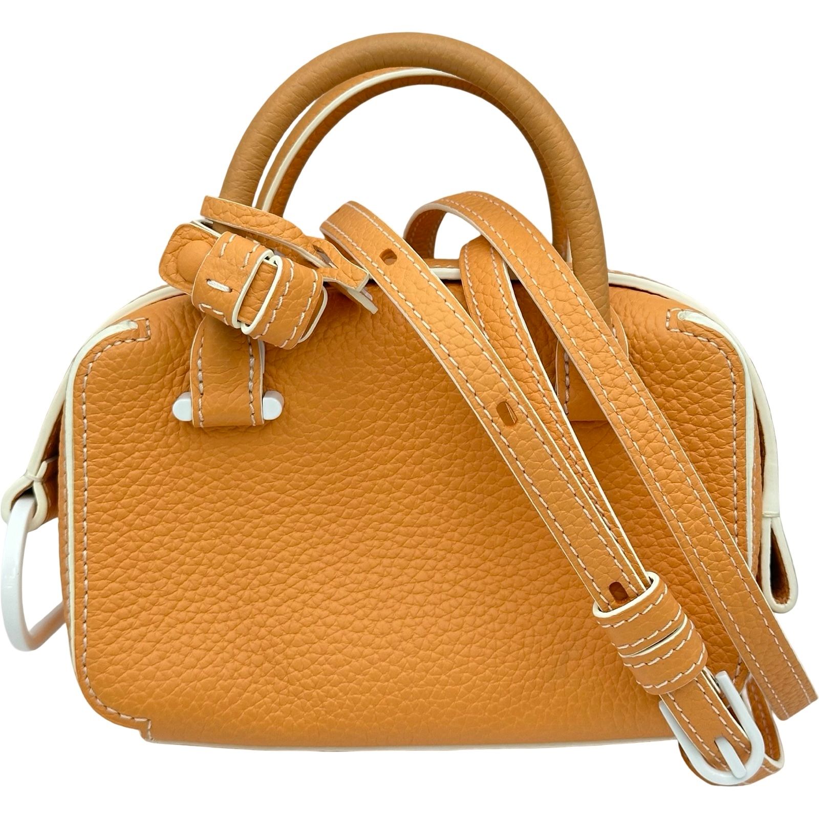 デルヴォー DELVAUX クールボックス ナノ オレンジ レザー レディース ショルダーバッグ