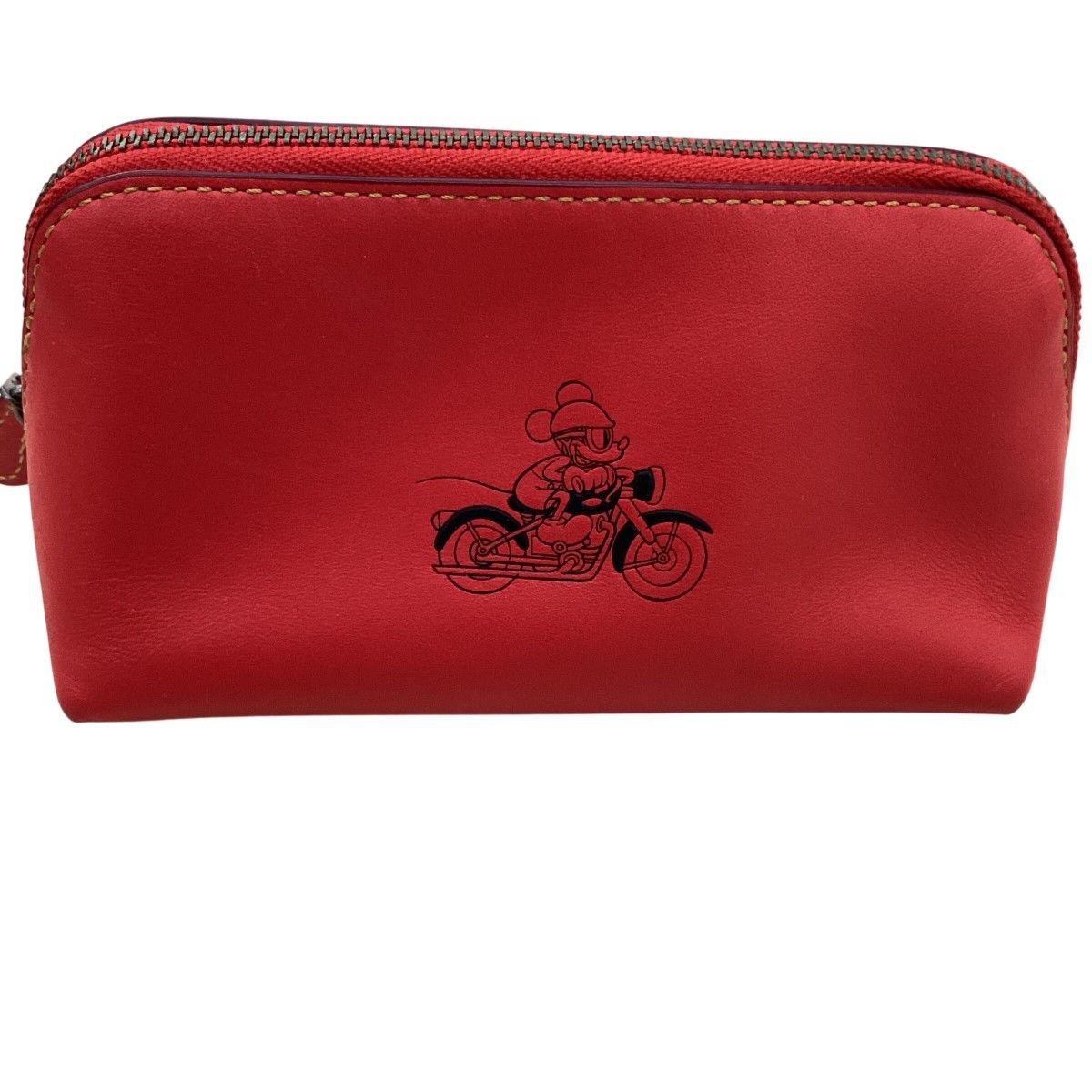 COACH コーチ ×Disney ディズニー コラボ ポーチ レッド