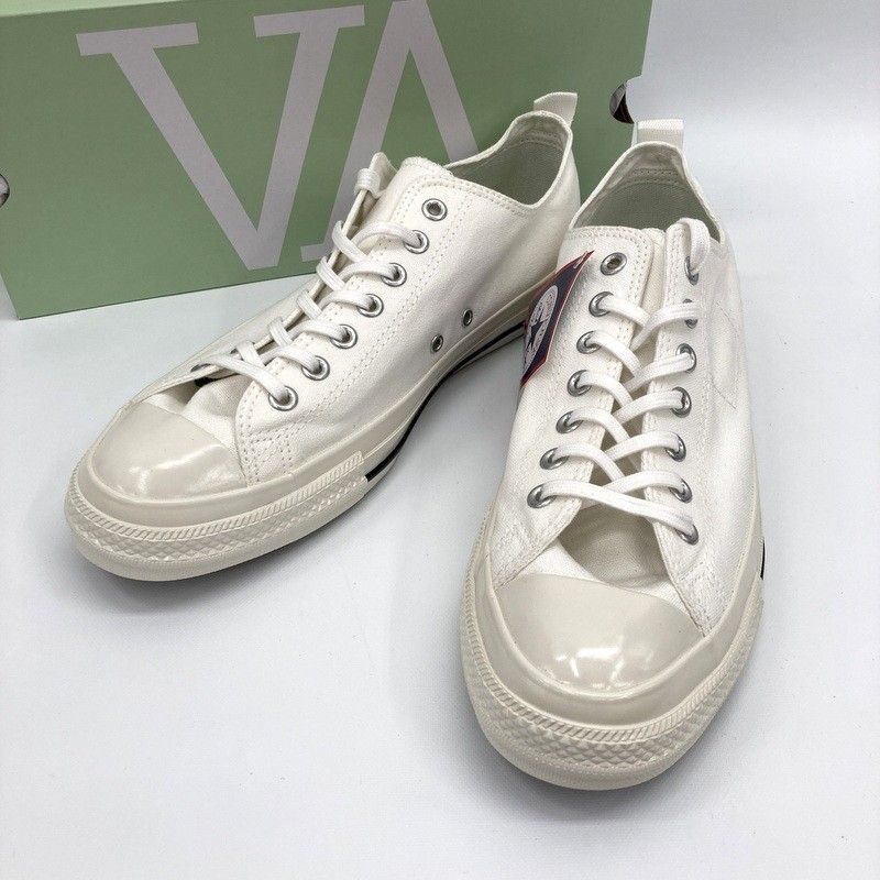 CONVERSE コンバース ALL STAR オールスター AGED OX / V.A. VBA16000-C スニーカー 30cm 新品同様 ローカット シューズ キャンバス カジュアル メンズ ホワイト 靴 ★SS638