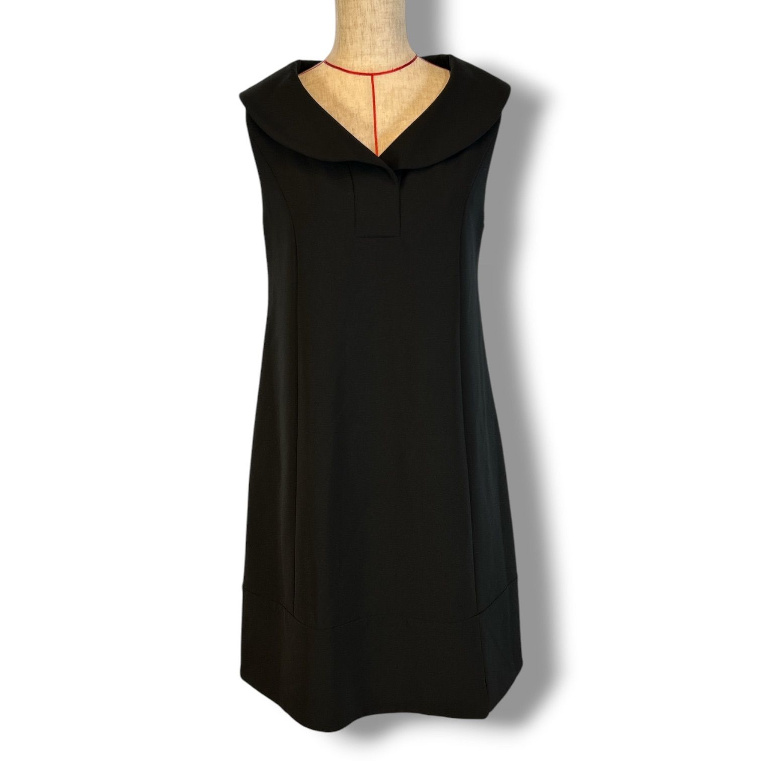FOXY NEW YORK ノースリーブ ブラックワンピース FOXEY NEW YORK フォクシーニューヨーク アフタヌーンデイジー襟