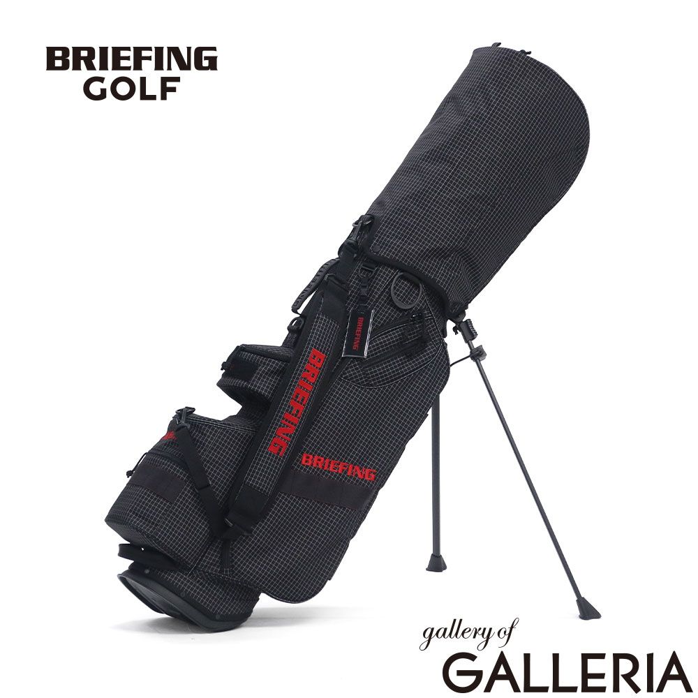 【日本正規品】 ブリーフィング ゴルフ キャディバッグ スタンド メンズ レディース BRIEFING GOLF おしゃれ かっこいい 4分割 8.5型 8.5 スタンド式 リップストップ 撥水 保冷バッグ付き CR-7.5 BRG261D25 BLACK