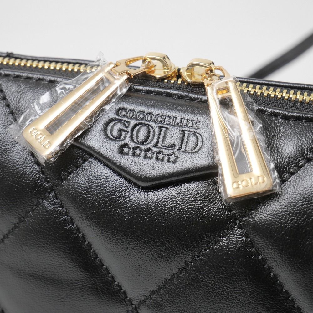 □未使用品□COCOCELUX GOLD ココセリュックスゴールド ハンドバッグ