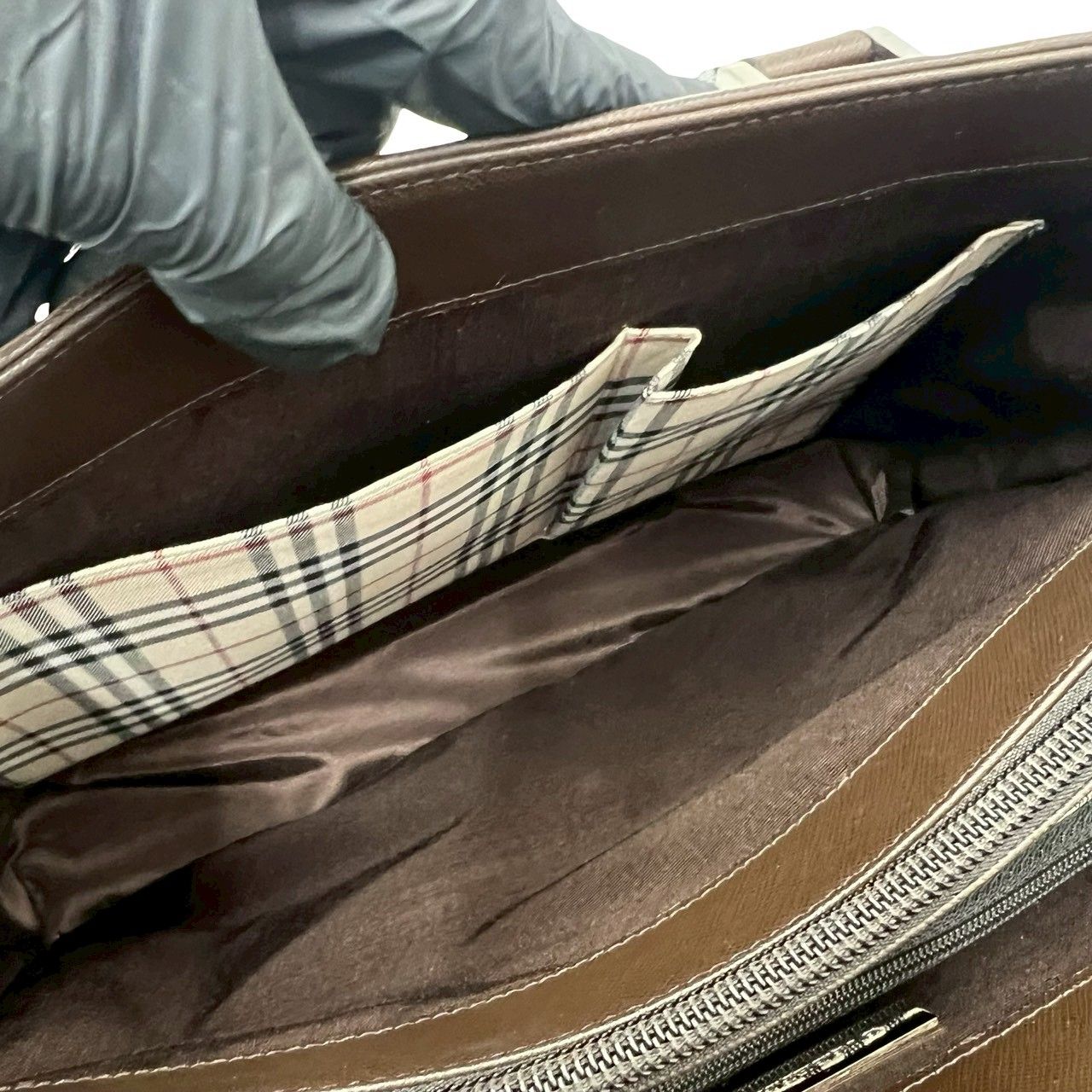 極 美品 希少品 BURBERRY バーバリー ロゴ 金具 ノバチェック 柄