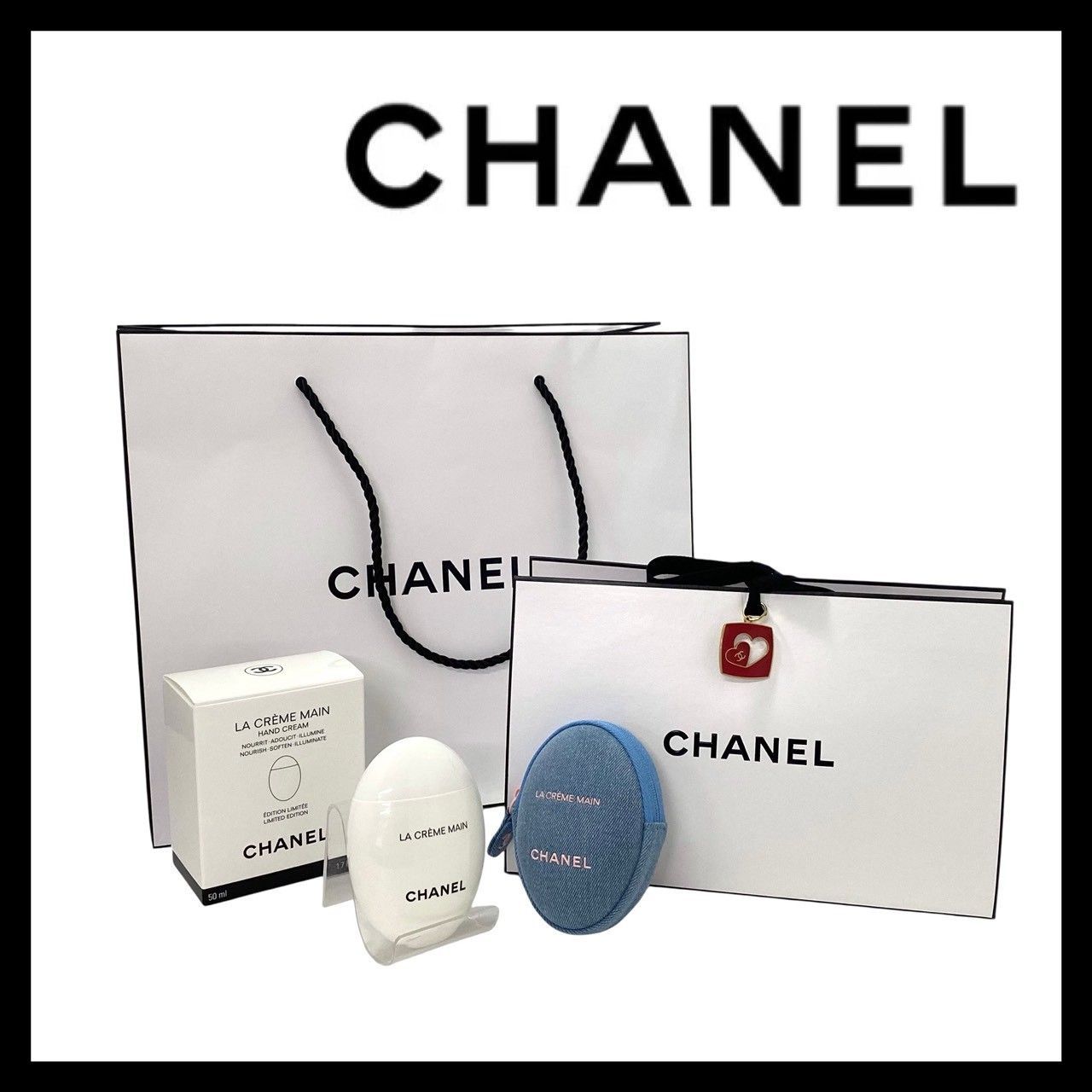 Y【CHANEL】ラ クレーム マン デニム 50ml 未使用品 ハンドクリーム