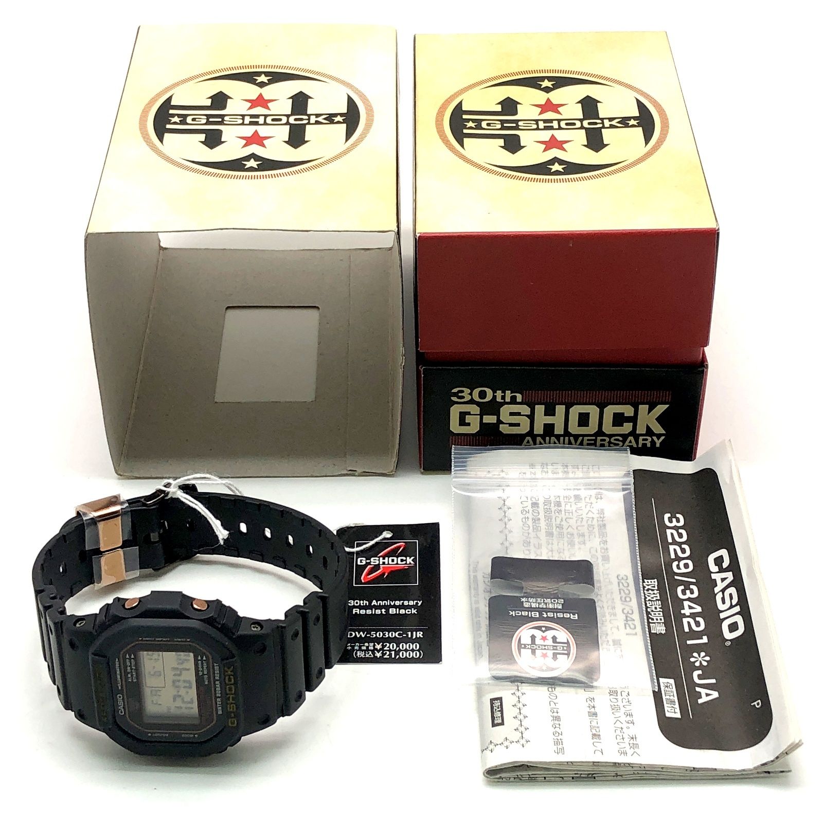 G-SHOCK ジーショック DW-5030C-1 30th ANNIVERSARY Resist Black G