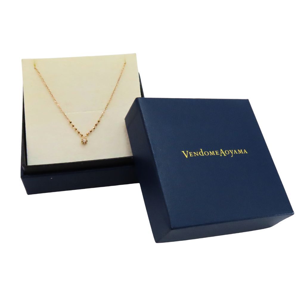 中古】VendomeAoyama ヴァンドーム青山 k18PGネックレス 約40cm ピンク