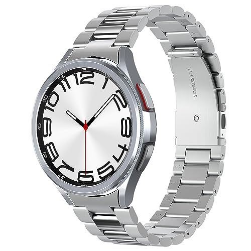 Spigen Galaxy Watch 6 Classic 47mm バンド ステンレス製 調整可能 調整器具付き 交換ベルト チェーン メタル 3連 ベルト おしゃれ モダン・フィット AMP06489 (シルバー)t 18eac964