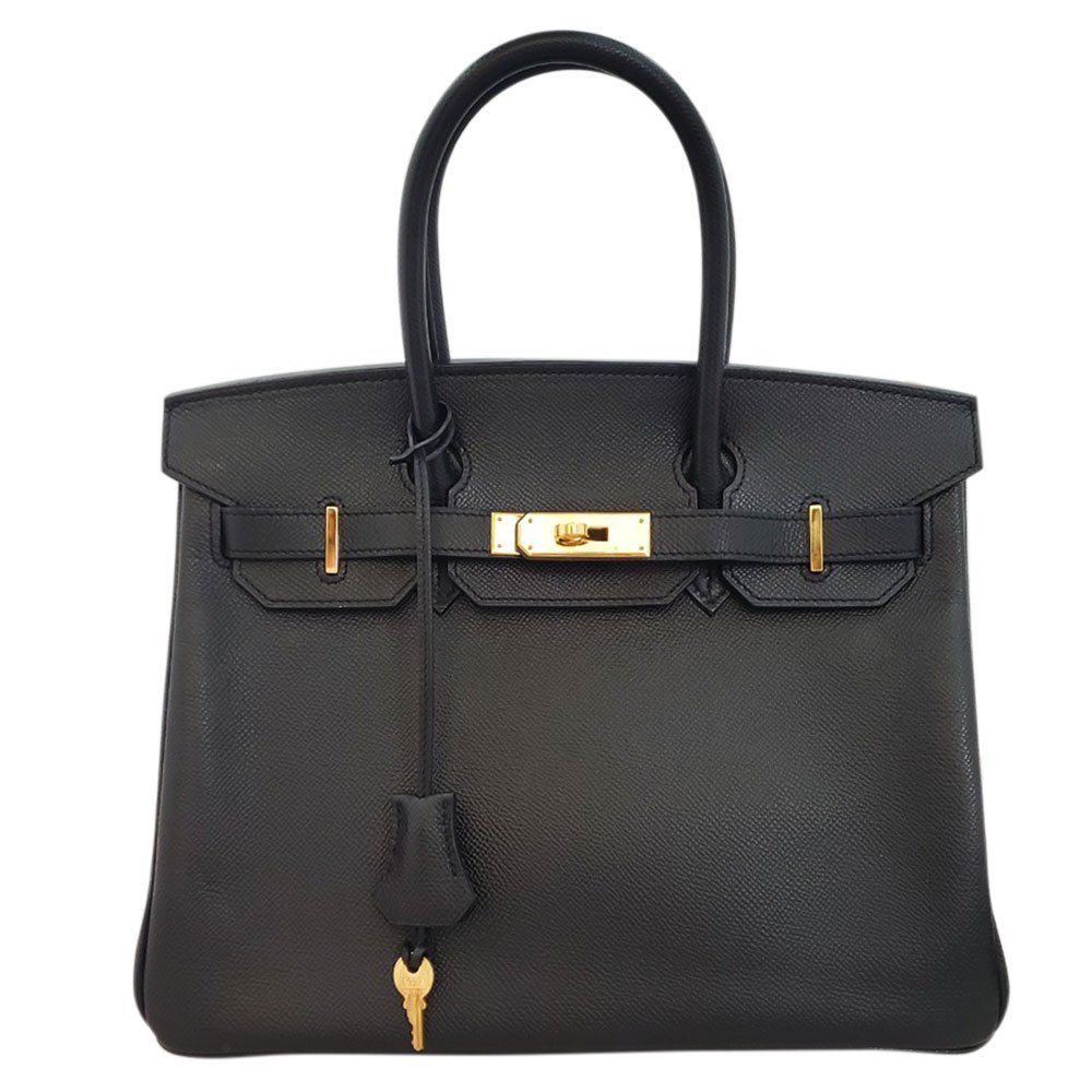【中古】エルメス HERMES バーキン30 エプソン ノワール G金具 □K刻印/AT240522