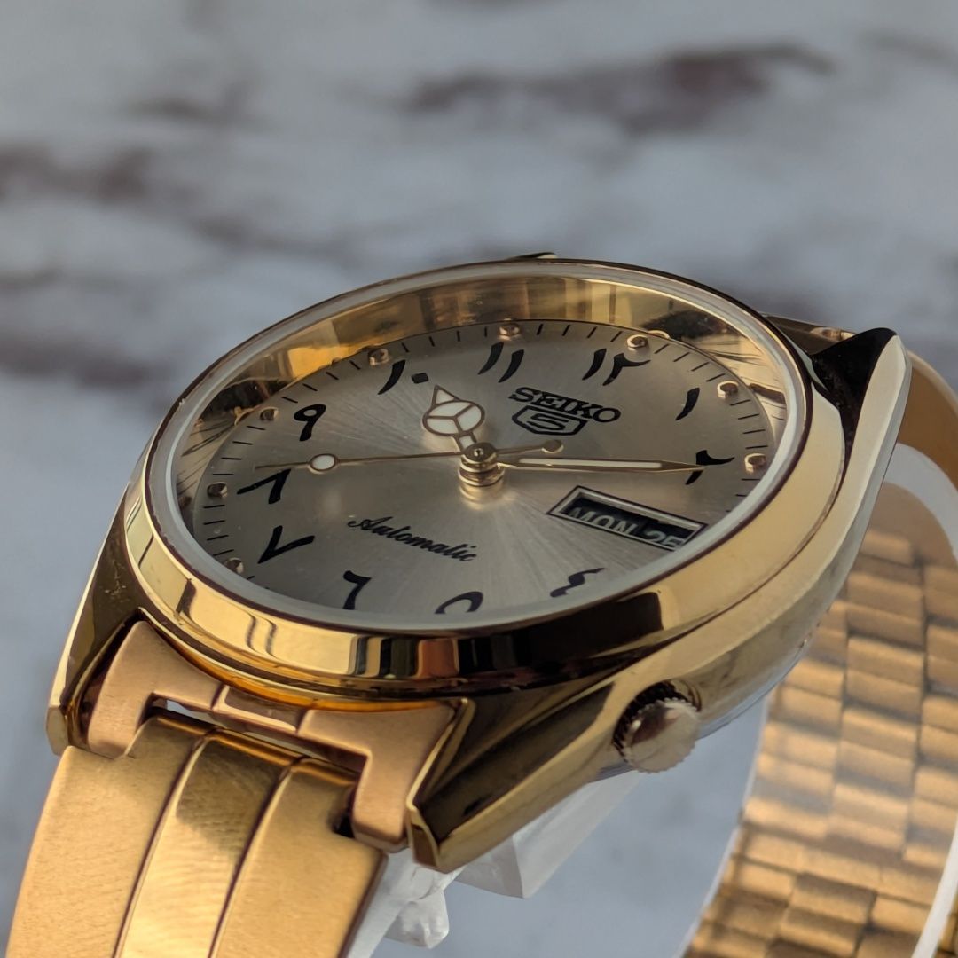 稼働品 SEIKO セイコー5 自動巻き ヴィンテージ シルバー文字盤