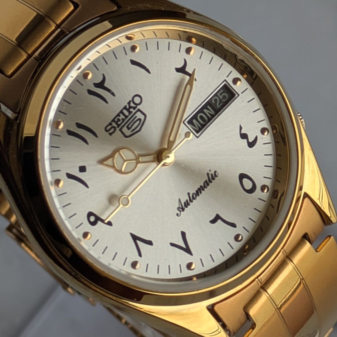 稼働品 SEIKO セイコー5 自動巻き ヴィンテージ シルバー文字盤