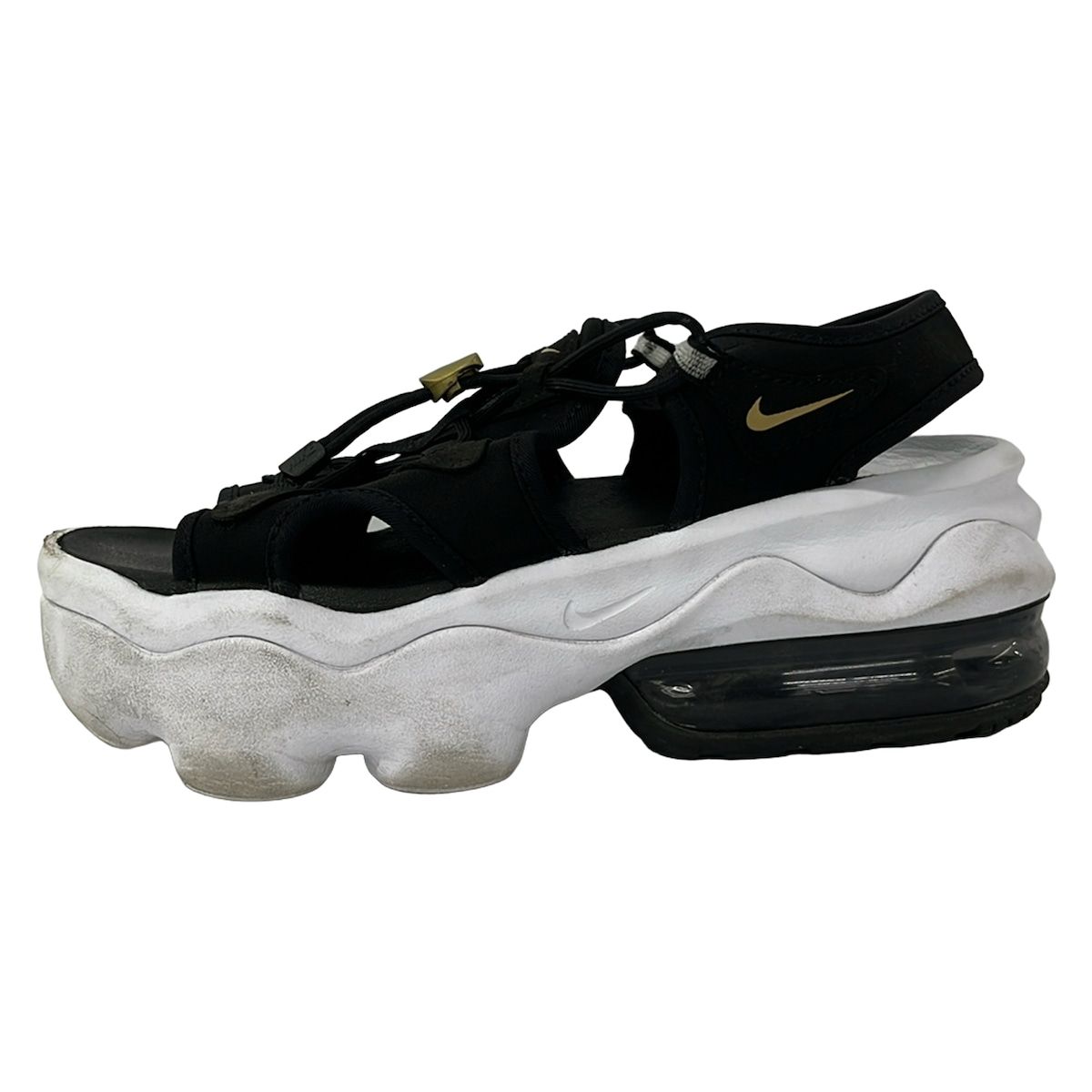 NIKE(ナイキ) サンダル 24 レディース エア マックス ココ CI8798-002 黒×白×ゴールド