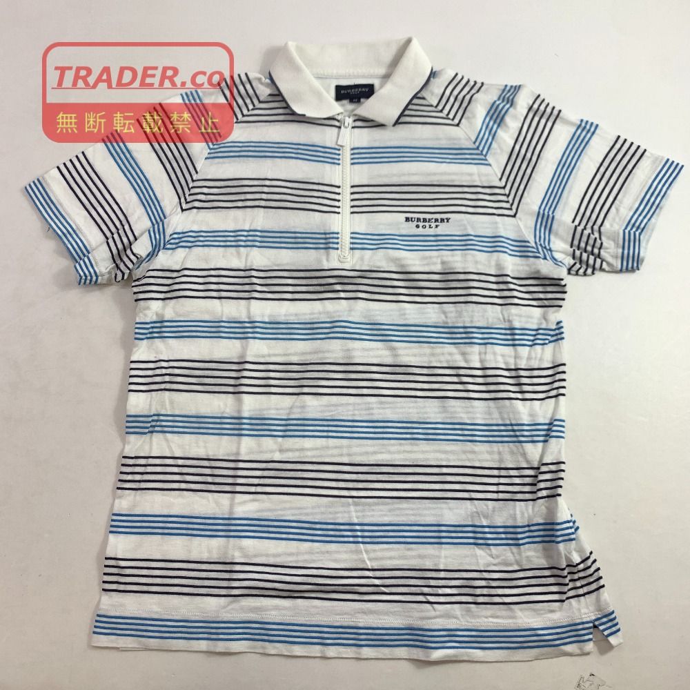 04w7229▽※【中古】BURBERRY GOLF バーバリーゴルフ 半袖ポロシャツ