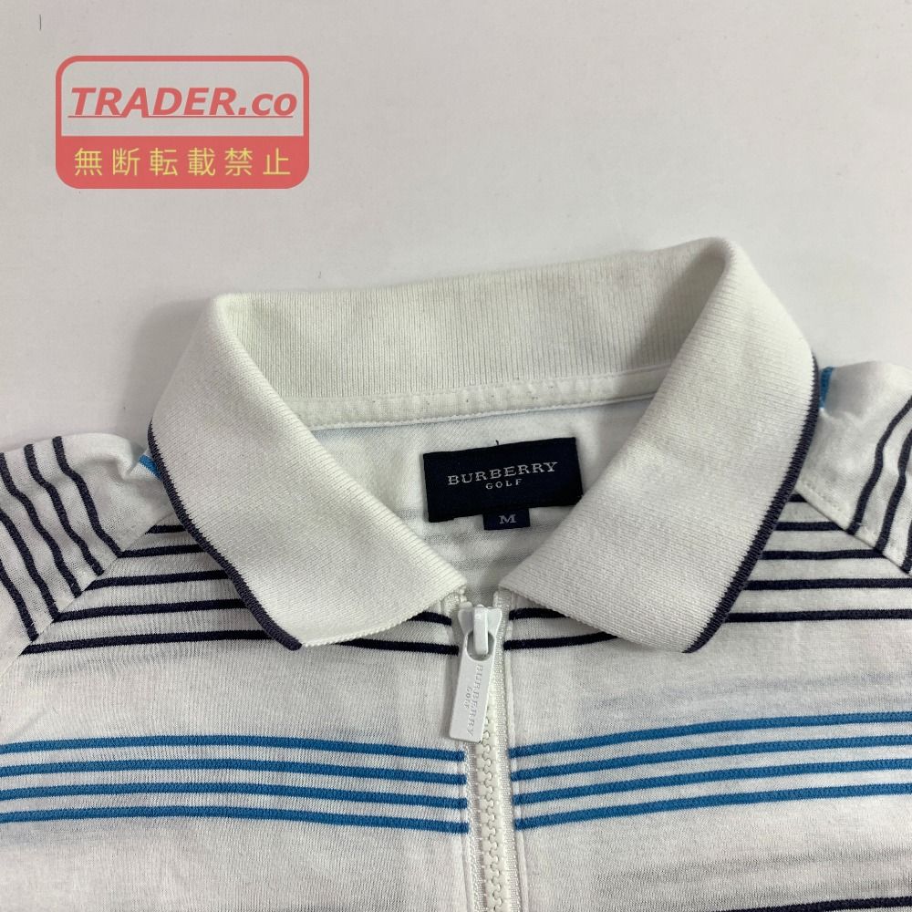 04w7229▽※【中古】BURBERRY GOLF バーバリーゴルフ 半袖ポロシャツ