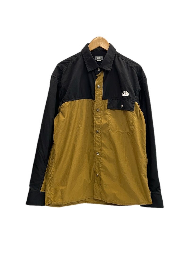 ノースフェイス THE NORTH FACE L/S Nuptse Shirt ロングスリーブ ヌプシ シャツ NR11961 長袖シャツ ブラック Lサイズ 101MT-6453