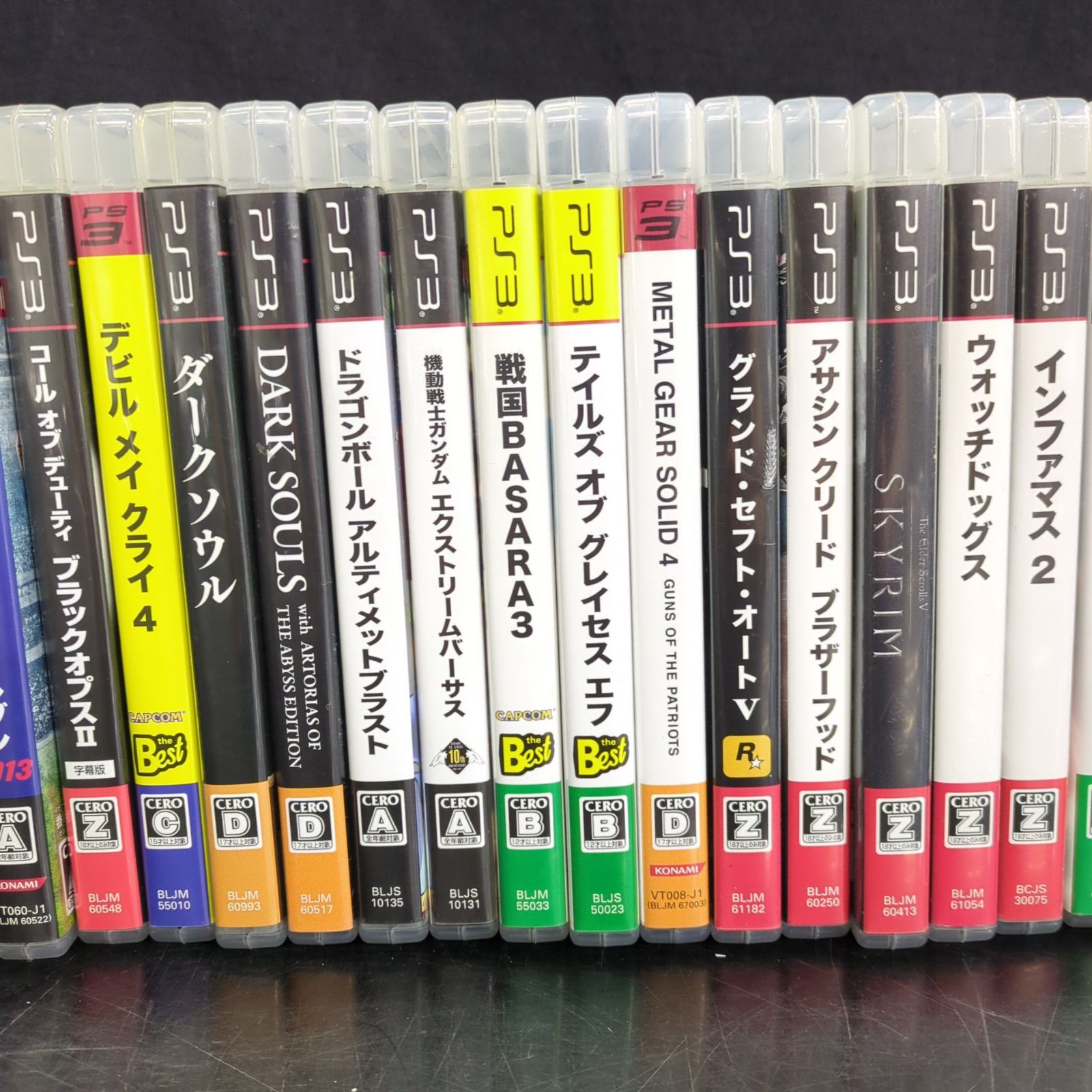 D45421】PS3 ゲームソフト 52本セット 大量まとめ売り 動作未確認