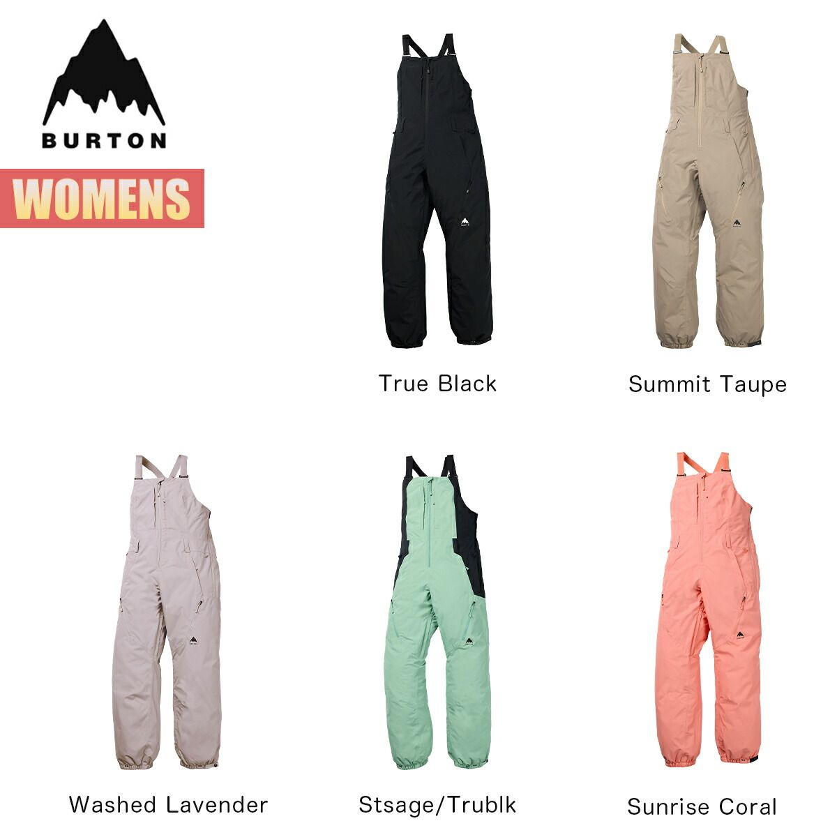 バートン スノーボードウェア レディース ビブパンツ 25-26 Burton