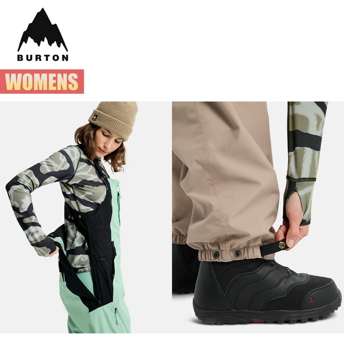 バートン スノーボードウェア レディース ビブパンツ 25-26 Burton