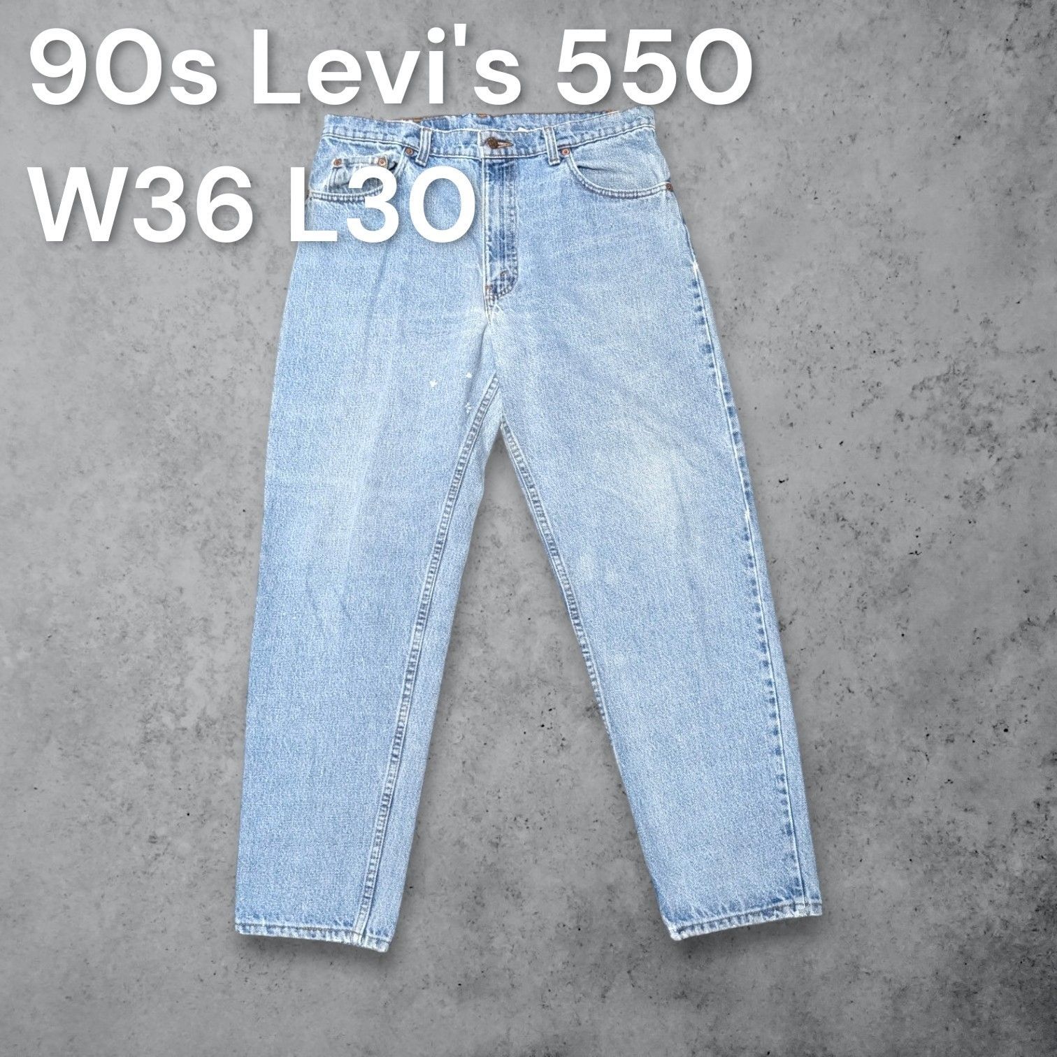 90s Levi's 550 リラックスフィット テーパード デニムパンツ W36 L30