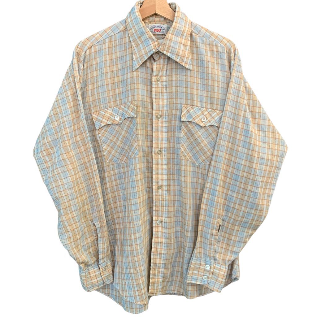 70’s ~ Levi’s リーバイス Check Shirt チェック シャツ ビンテージ 長袖 No.I927