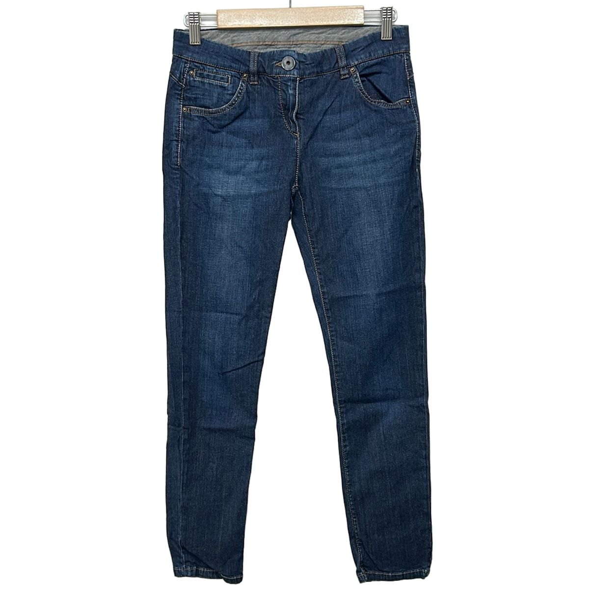 ブルネロクチネリ　極上コットンリネンパンツ　デニムパンツ　ブルー系　40 BRUNELLO CUCINELLI(ブルネロクチネリ) ジーンズ サイズI 40