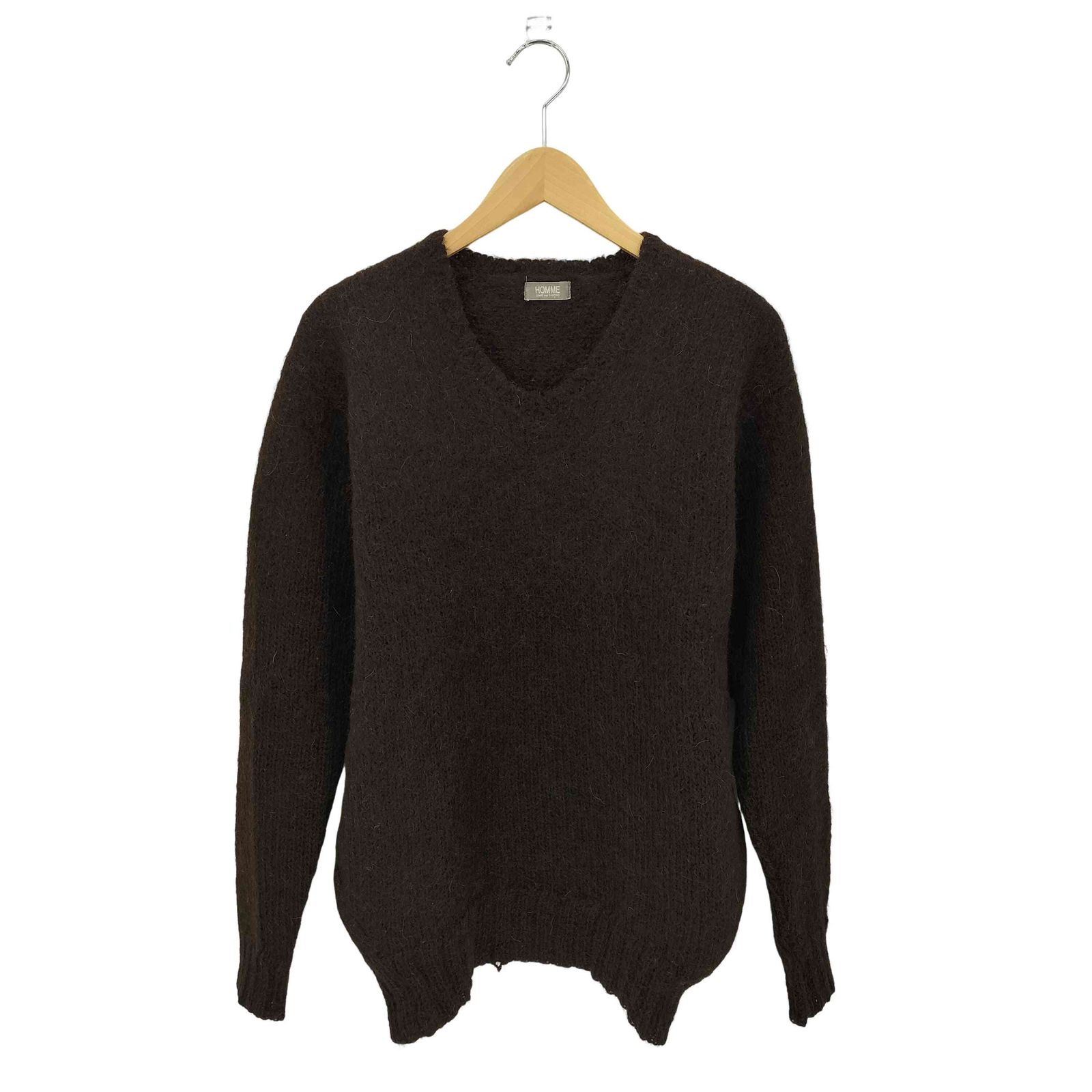 コムデギャルソンオム COMME des GARCONS HOMME 80s デカオム ルーズネックニット メンズ 表記無