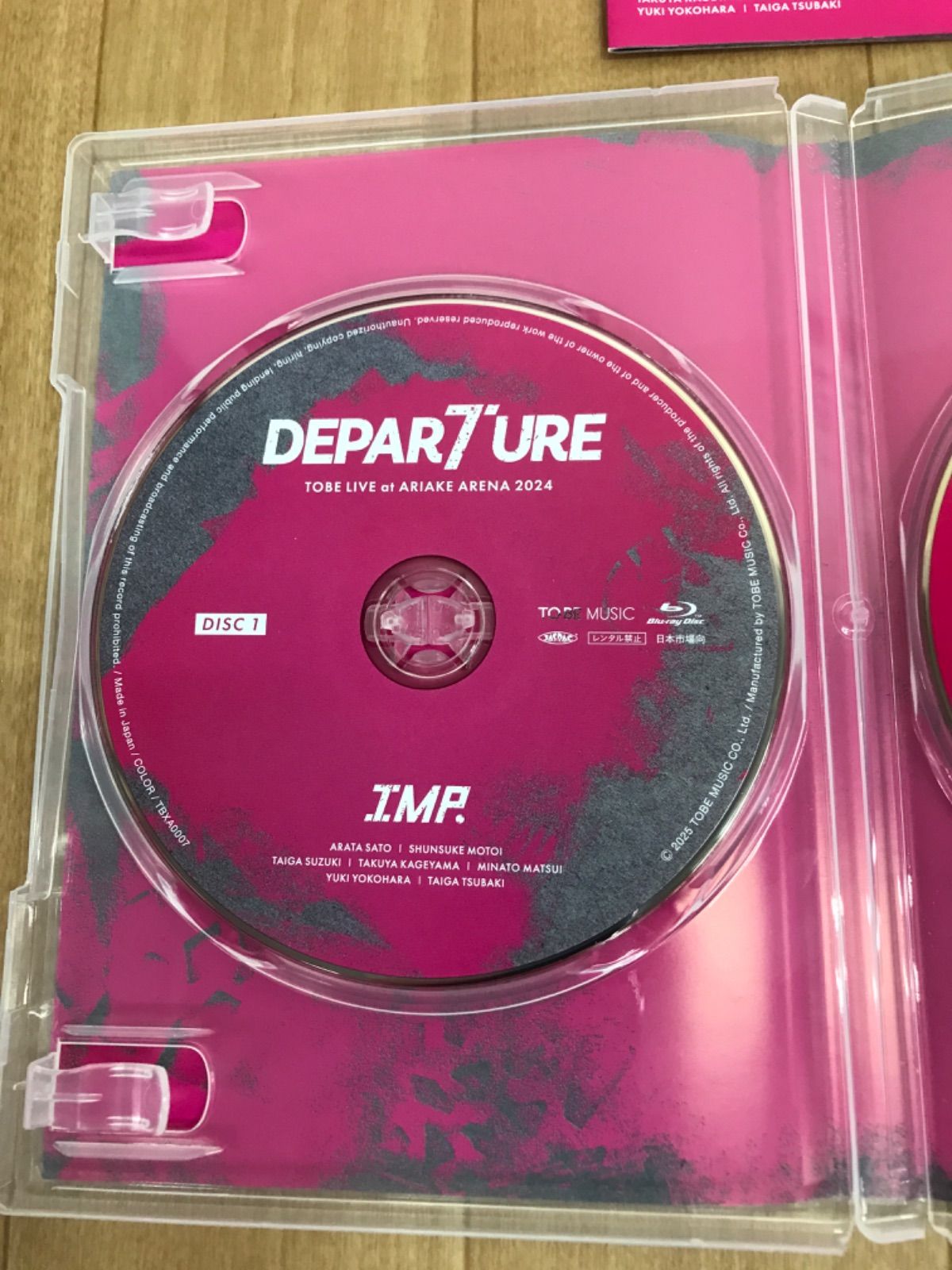 ☆【Blu-ray】IMP. TOBE LIVE at ARIAKE ARENA 2024 DEPARTURE 通常版 