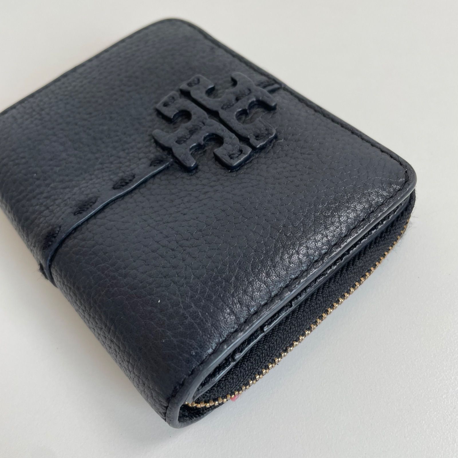 Tory Burch 二つ折り財布 ネイビー - メルカリ