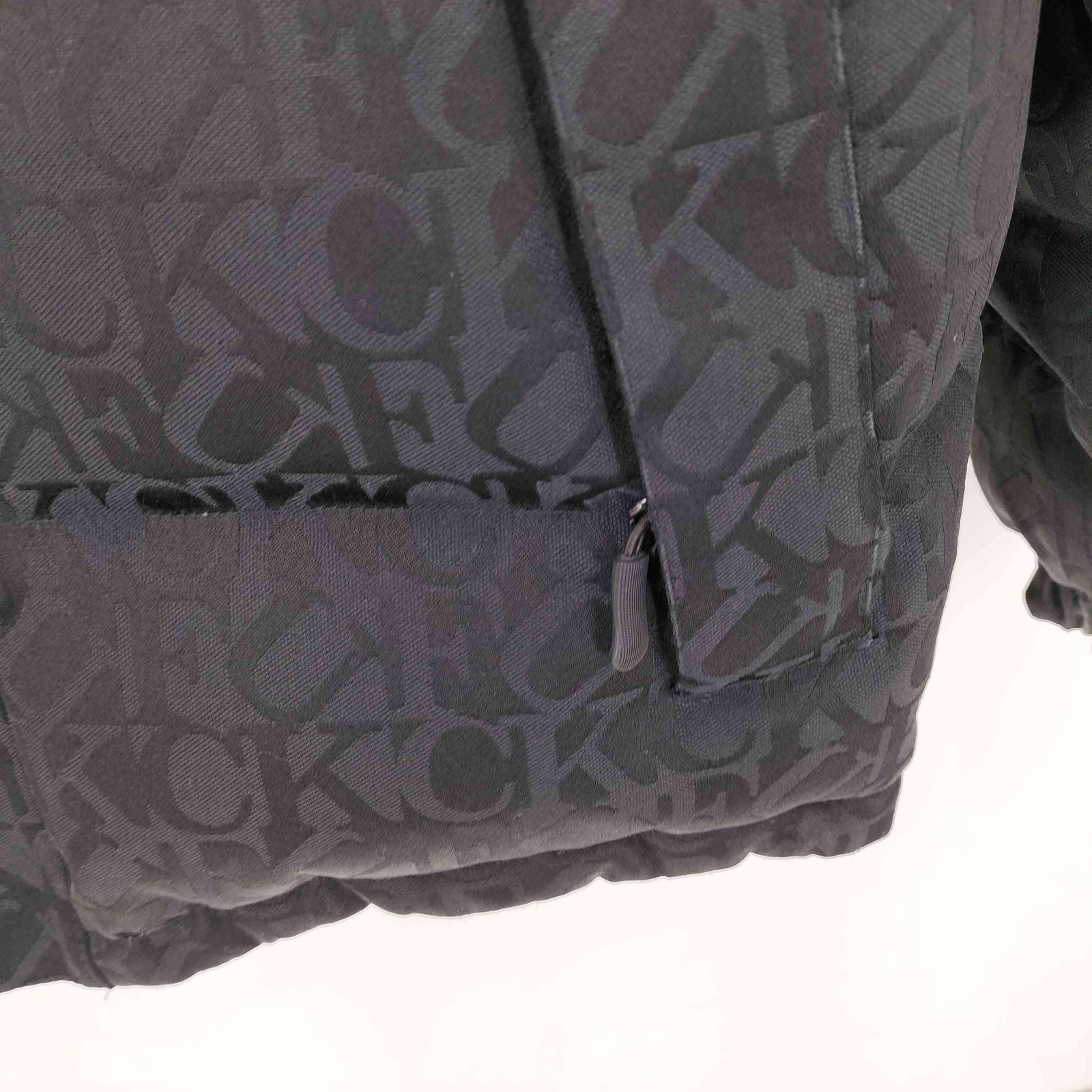 シュプリーム Supreme 17AW Fuck Jacquard Puffy Jacket メンズ S 