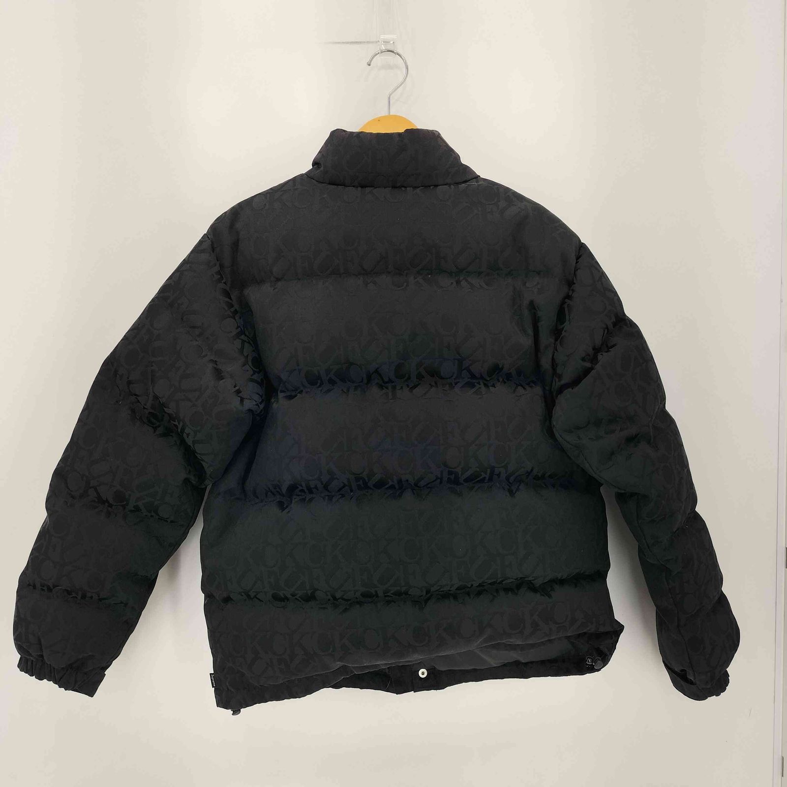 シュプリーム Supreme 17AW Fuck Jacquard Puffy Jacket メンズ S 