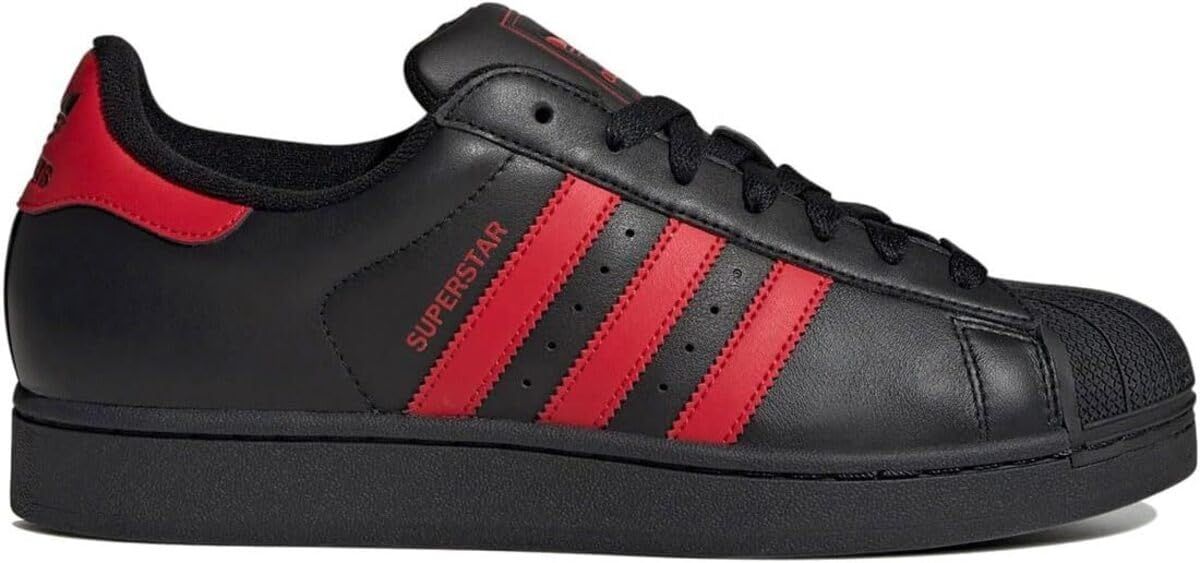 [アディダス] スーパースター II SUPERSTAR II コアブラック/ベタースカーレット/コアブラック JQ2309 25.5cm [25.5 cm]