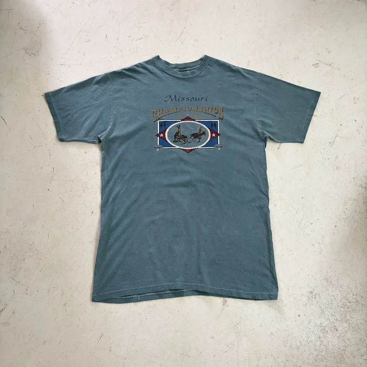 90s USA ミズーリ ロデオ チャンピオンシップ ヴィンテージ 半袖T XL