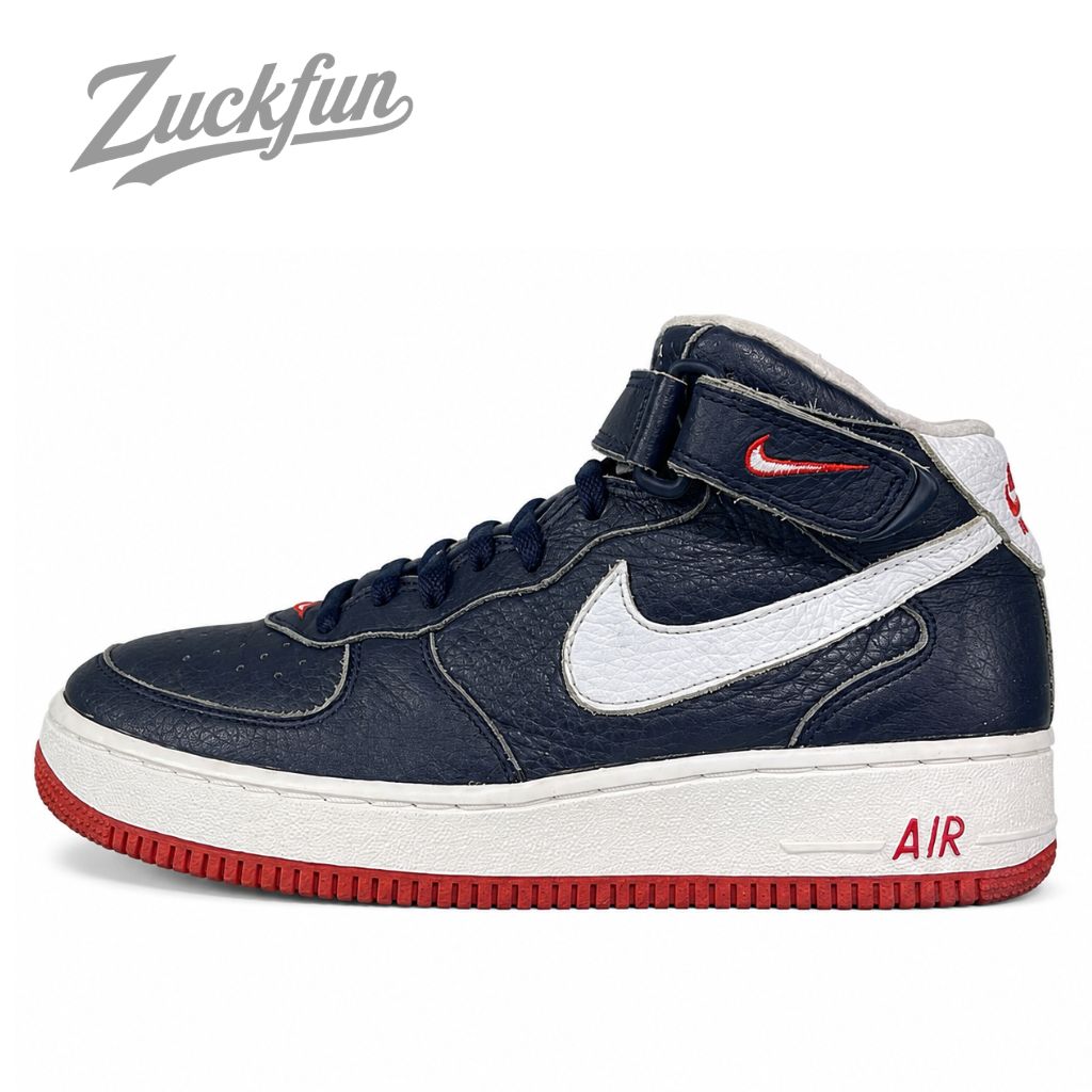 NIKE AIR FORCE 1 MID エア フォース 1 ミッド カット ネイビー ホワイト 白 メンズ ナイキ スニーカー 26.5 cm U08724