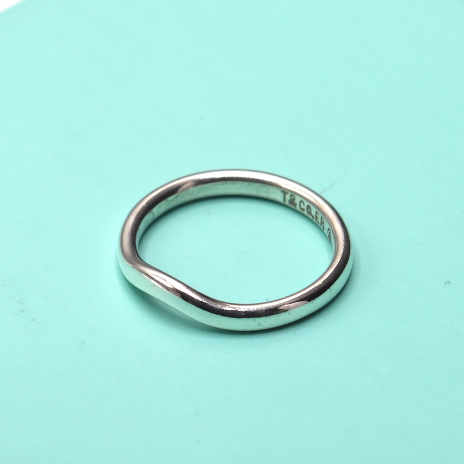 Tiffany&Co. ティファニー カーブドバンドリング 7号 シルバー 925