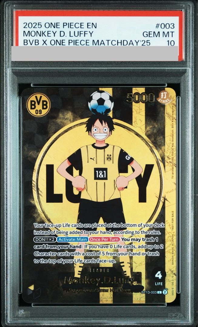 PSA10】モンキー・D・ルフィ 《英語版》 (ドルトムント) [L] {ST13-003