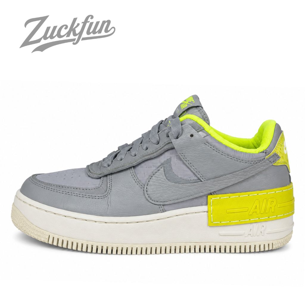 NIKE AIR FORCE 1 LOW SHADOW SE ATMOSPHERE GREY エア フォース 1 ロー カット シャドウ アトモスフィア グレー イエロー レディース ナイキ スニーカー 22.5 cm U06525