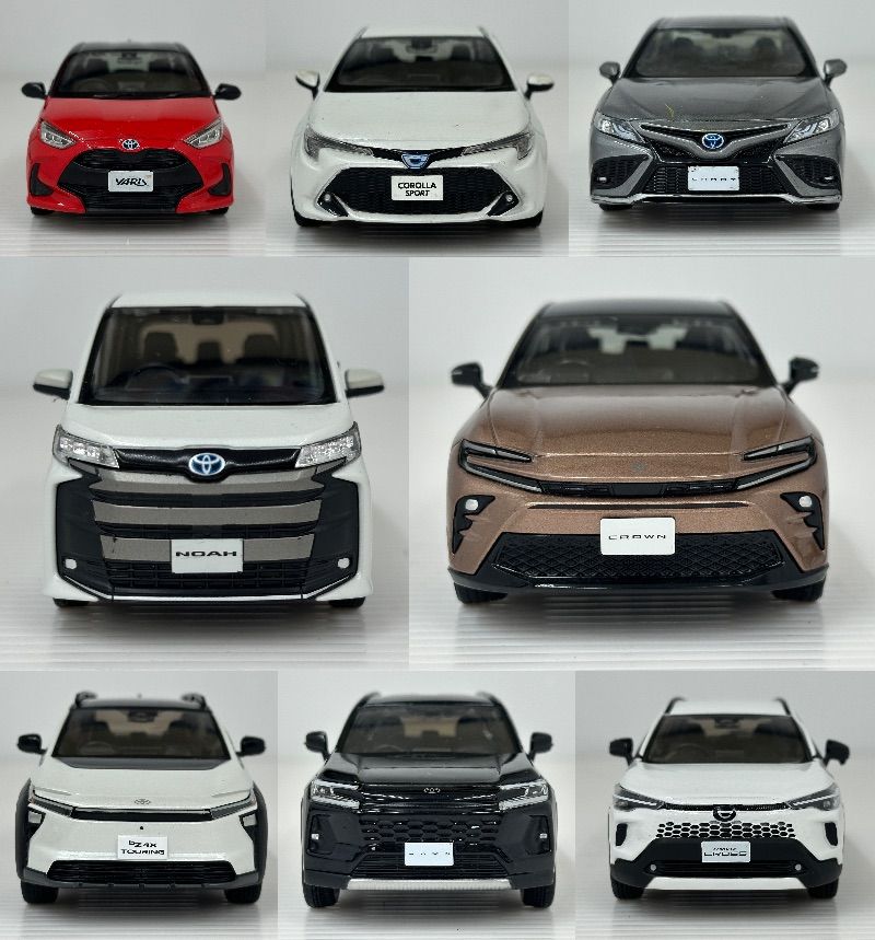中古品】TOYOTA トヨタ カラーサンプルミニカー 8台まとめ bz4x NOAH